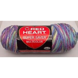 Red Heart Super Saver Yarn Monet E300 Yarn Color 0310 Dye Lot 0420~NEW